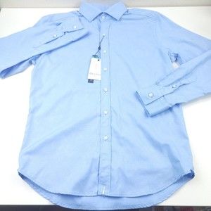 $178 Robert Graham Brookridge Tonal Button Up Shirt Men's Size SM Light Blue
